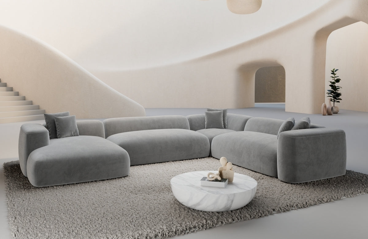 Stoff Wohnlandschaft Alcudia XXL