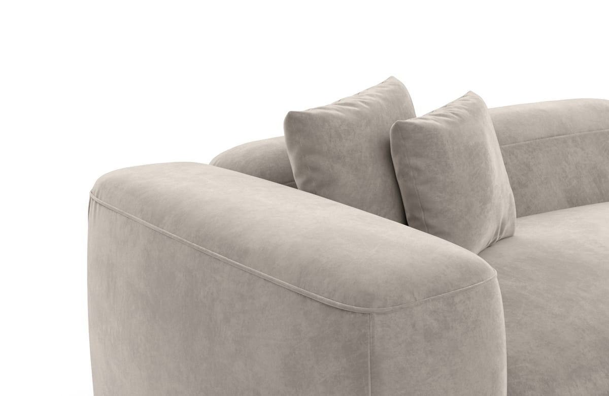 Wohnlandschaft Alcudia XXL U-Form in Stoff Sand