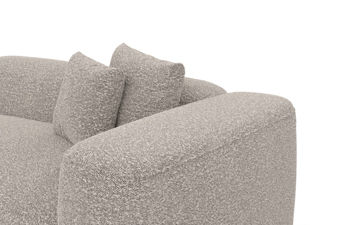 Wohnlandschaft Alcudia XXL U-Form in Stoff Pearl