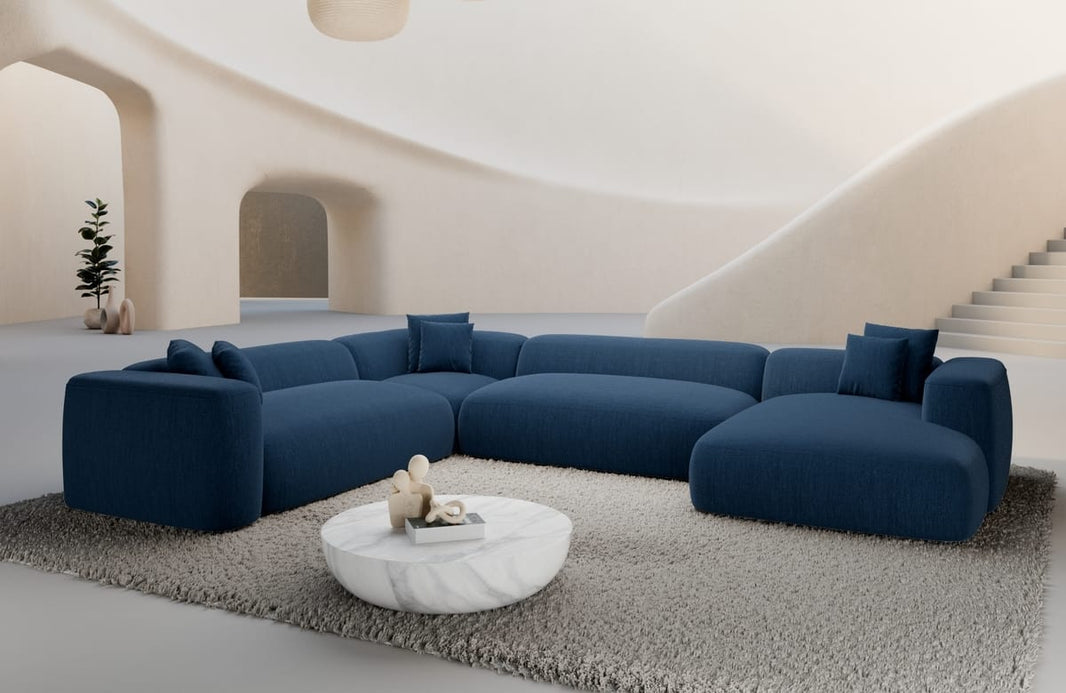 Wohnlandschaft Alcudia XXL U-Form in Stoff