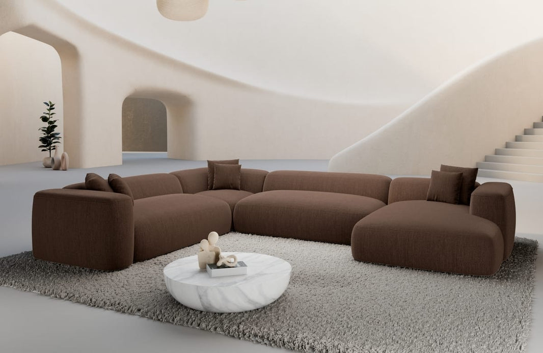 Wohnlandschaft Alcudia XXL U-Form in Stoff