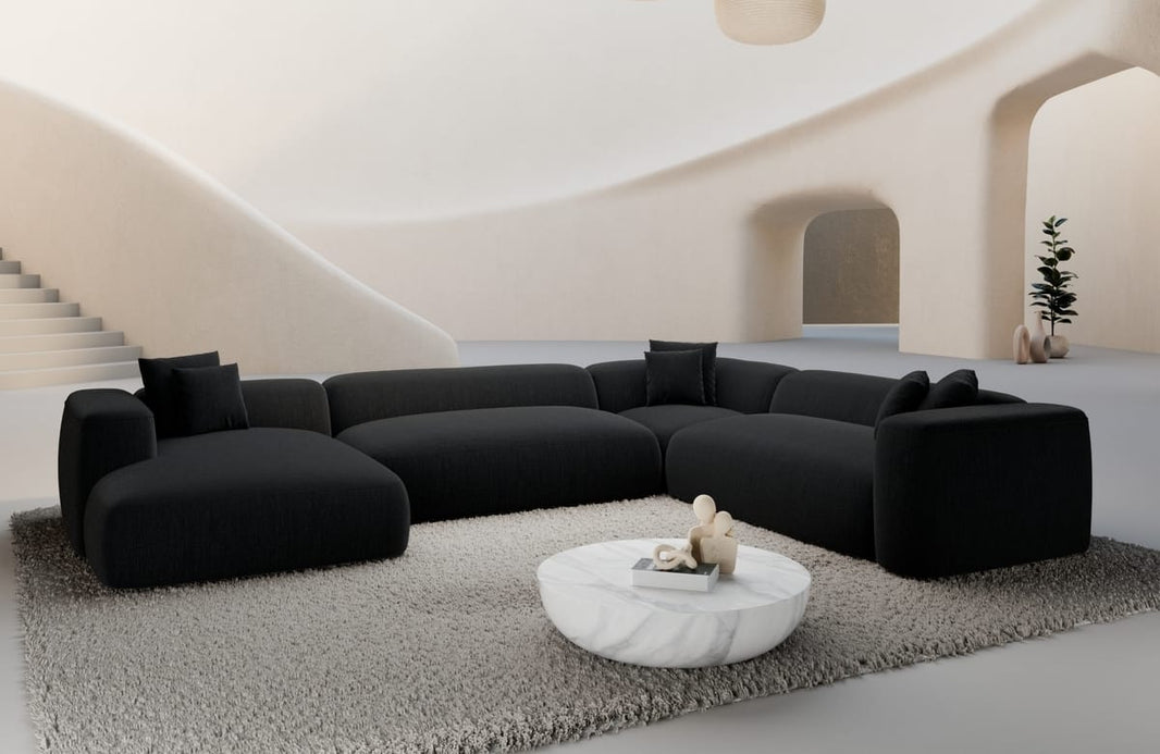 Wohnlandschaft Alcudia XXL U-Form in Stoff