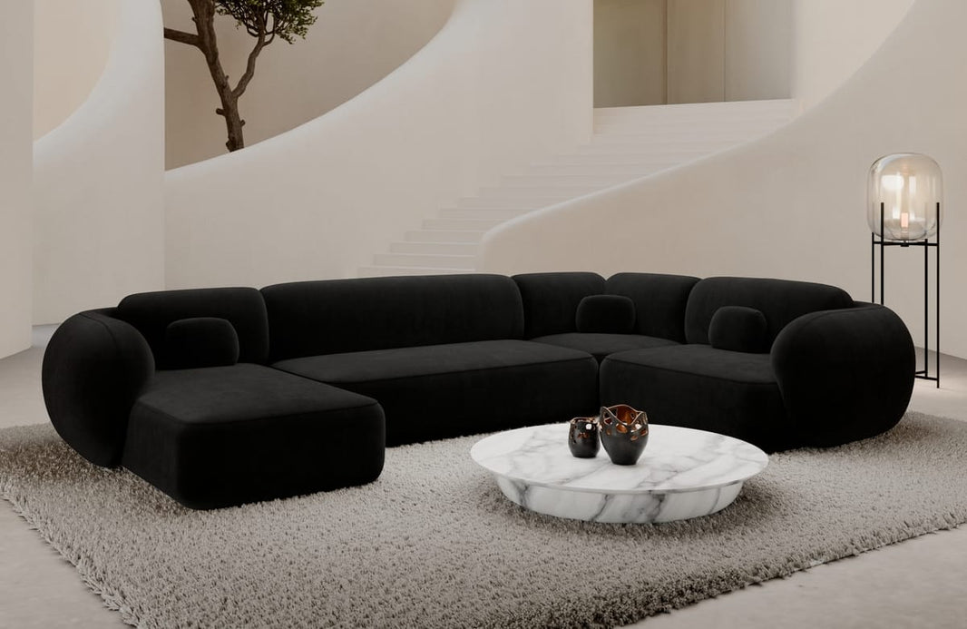 Wohnlandschaft Altea U-Form aus Stoff