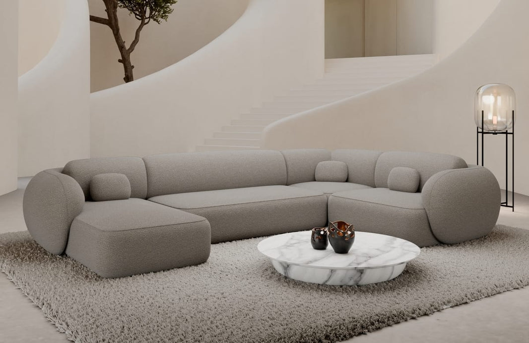 Wohnlandschaft Altea U-Form aus Stoff
