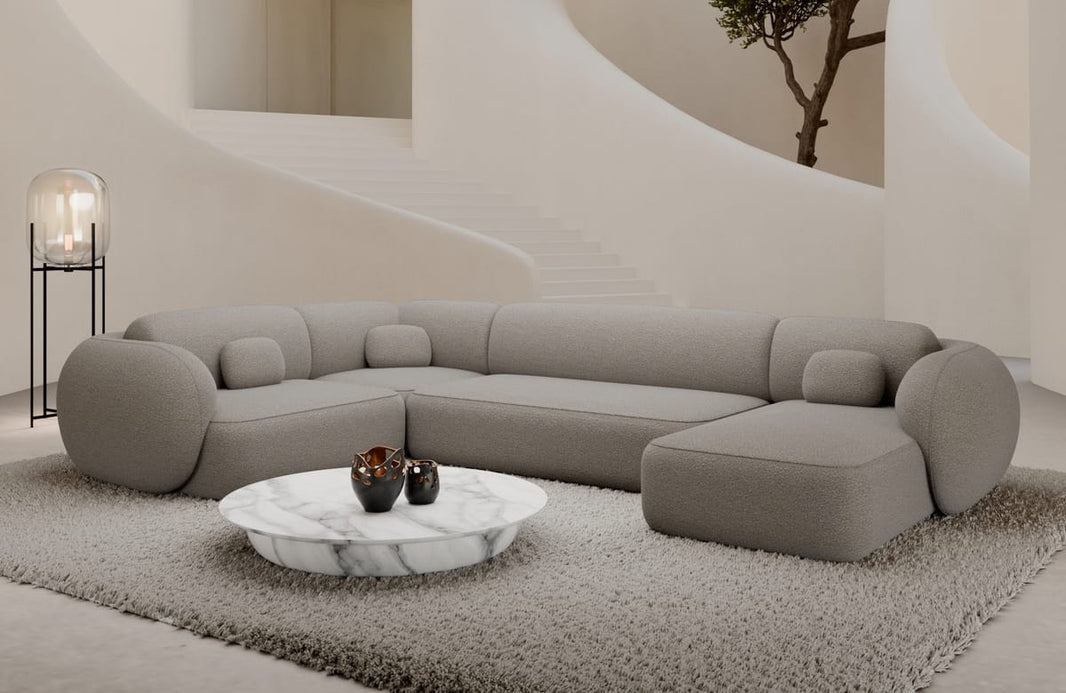 Wohnlandschaft Altea U-Form aus Stoff