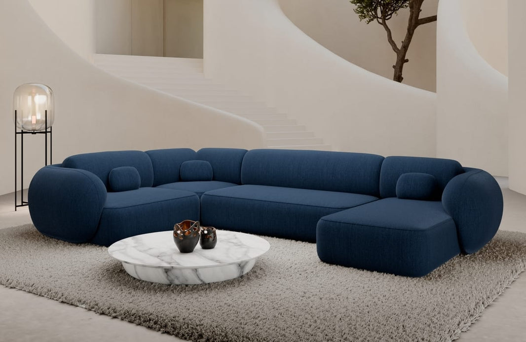 Wohnlandschaft Altea U-Form aus Stoff