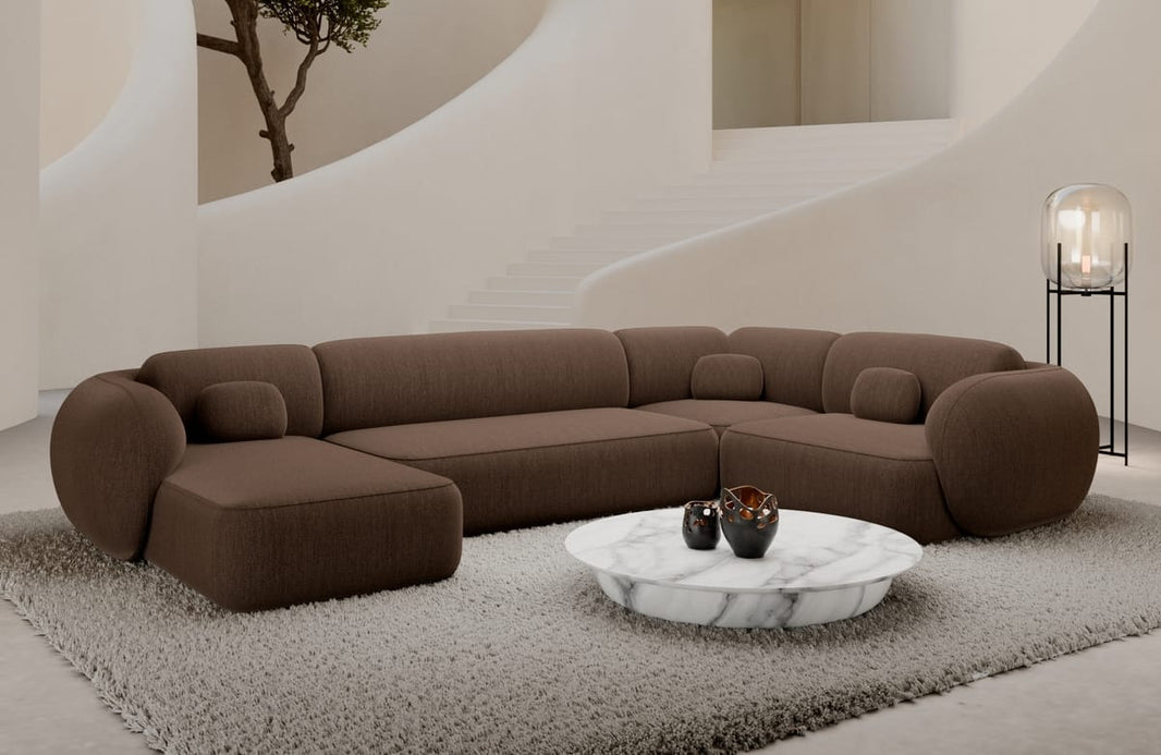 Wohnlandschaft Altea U-Form aus Stoff