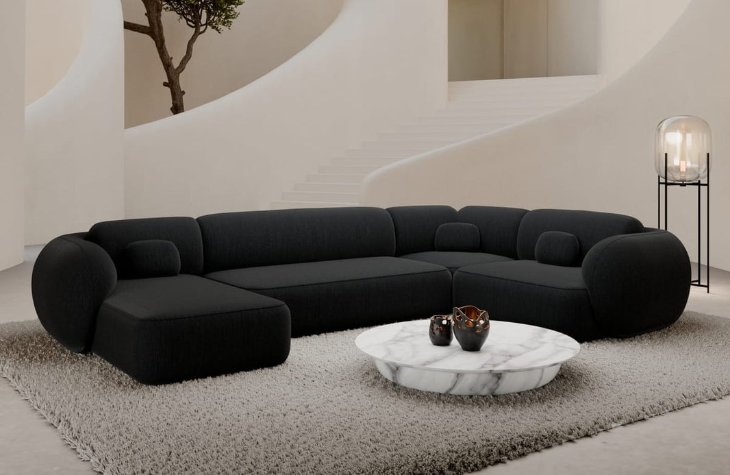 Wohnlandschaft Altea U-Form aus Stoff