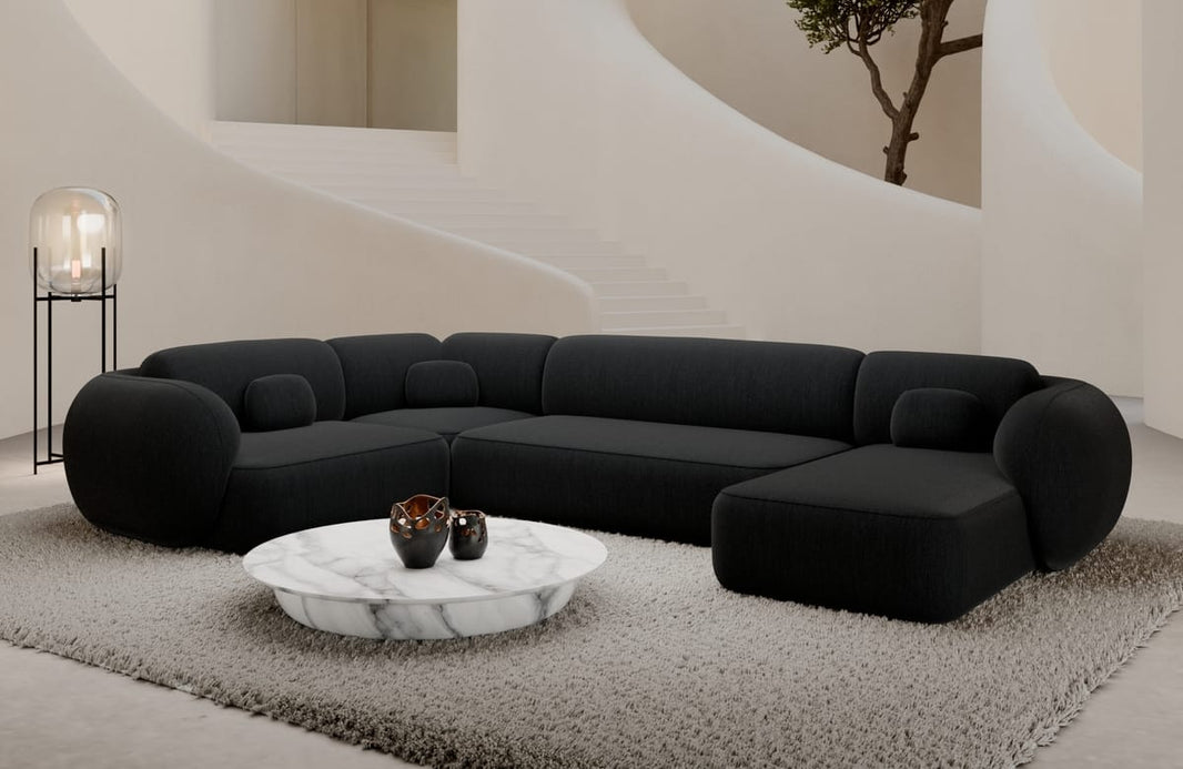 Wohnlandschaft Altea U-Form aus Stoff