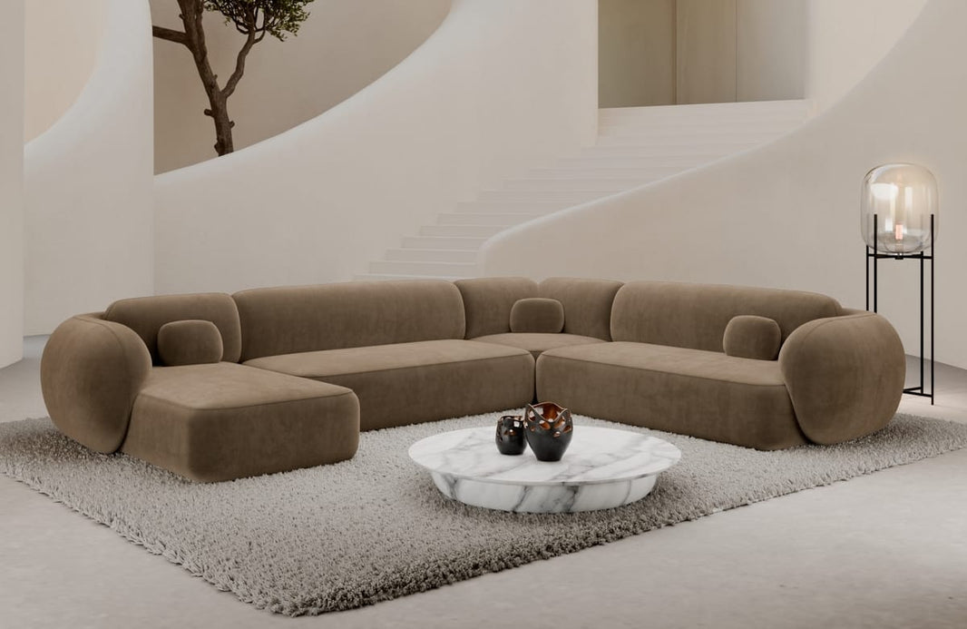 Wohnlandschaft Altea XXL U-Form in Stoff