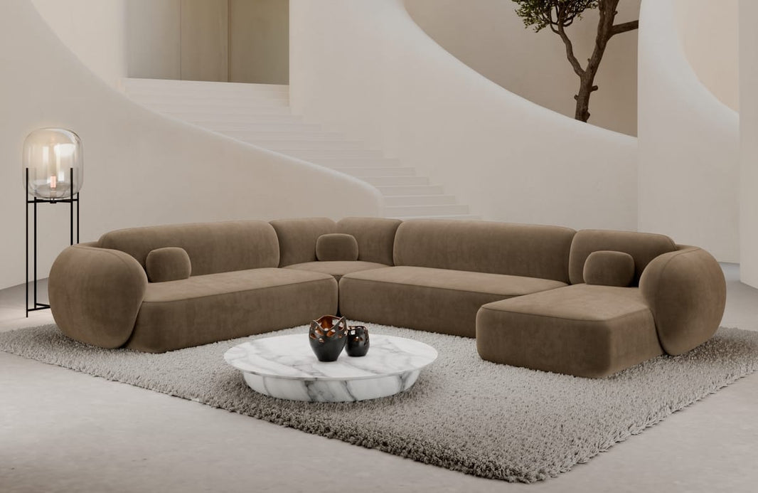 Wohnlandschaft Altea XXL U-Form in Stoff