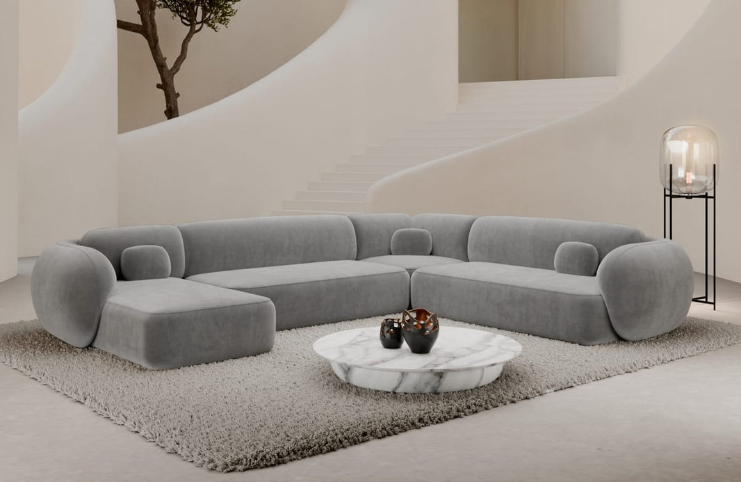 Wohnlandschaft Altea XXL U-Form in Stoff