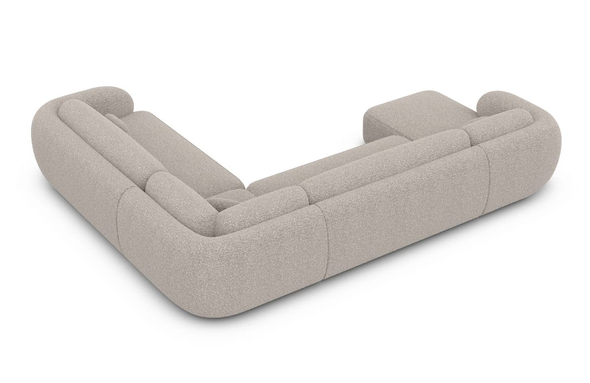 Wohnlandschaft Altea XXL U-Form in Stoff Pearl