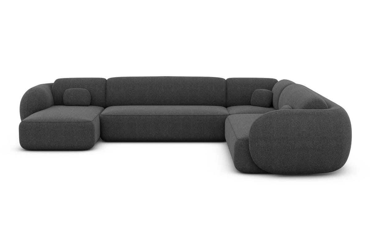 Wohnlandschaft Altea XXL Stoff Anthrazit