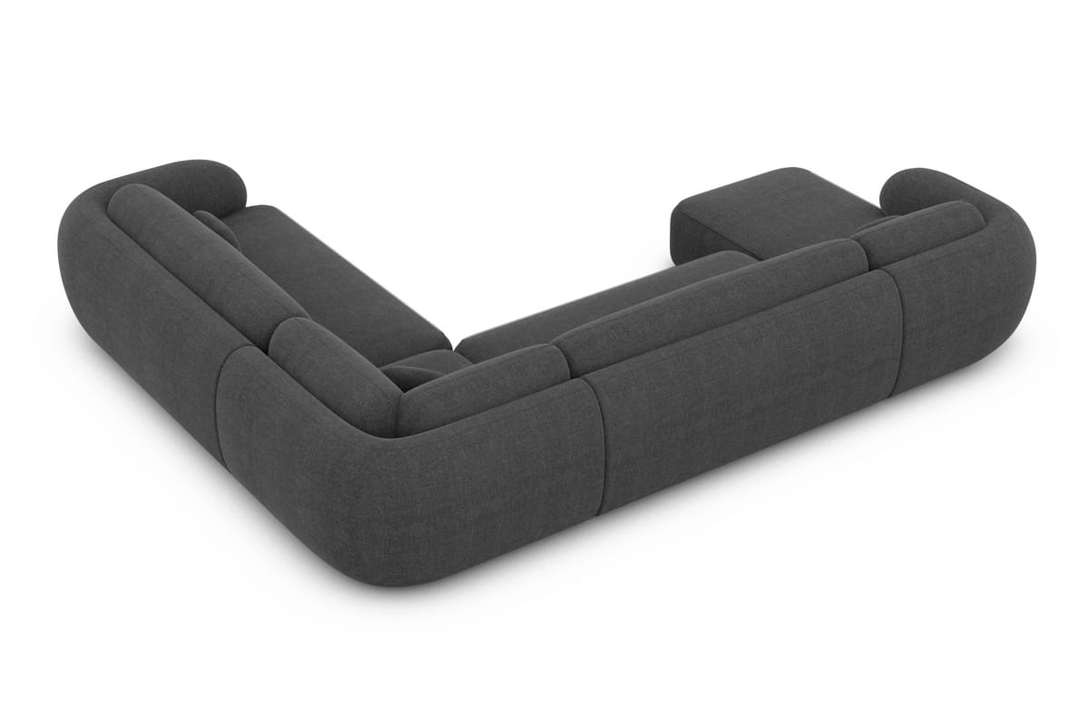 Wohnlandschaft Altea XXL Stoff Anthrazit