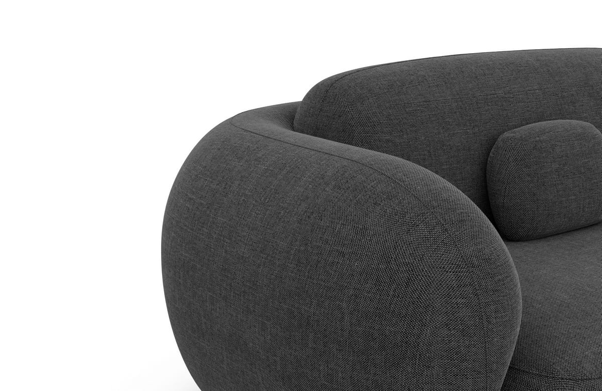 Wohnlandschaft Altea XXL Stoff Anthrazit