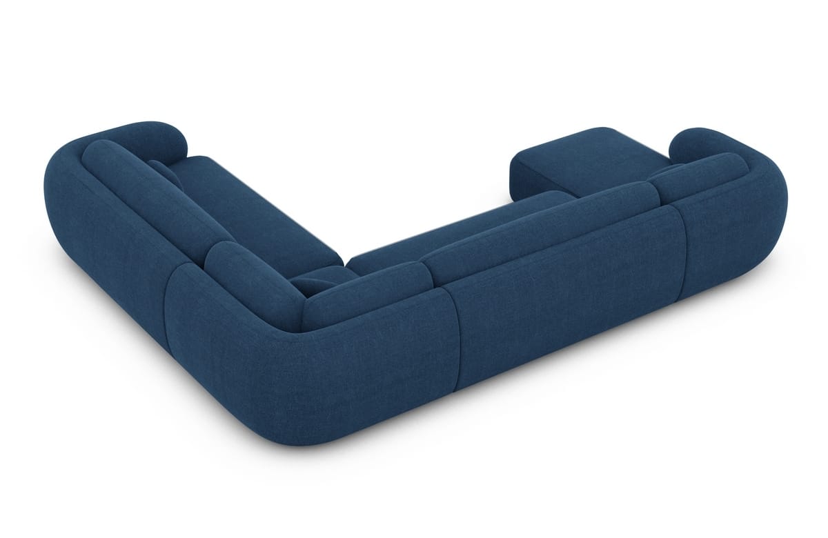 Wohnlandschaft Altea XXL U-Form in Stoff Blau