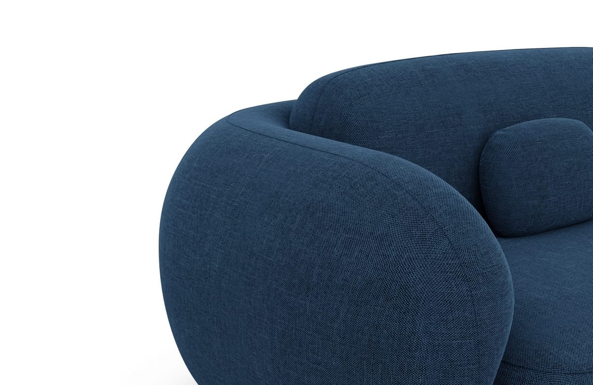 Wohnlandschaft Altea XXL U-Form in Stoff Blau