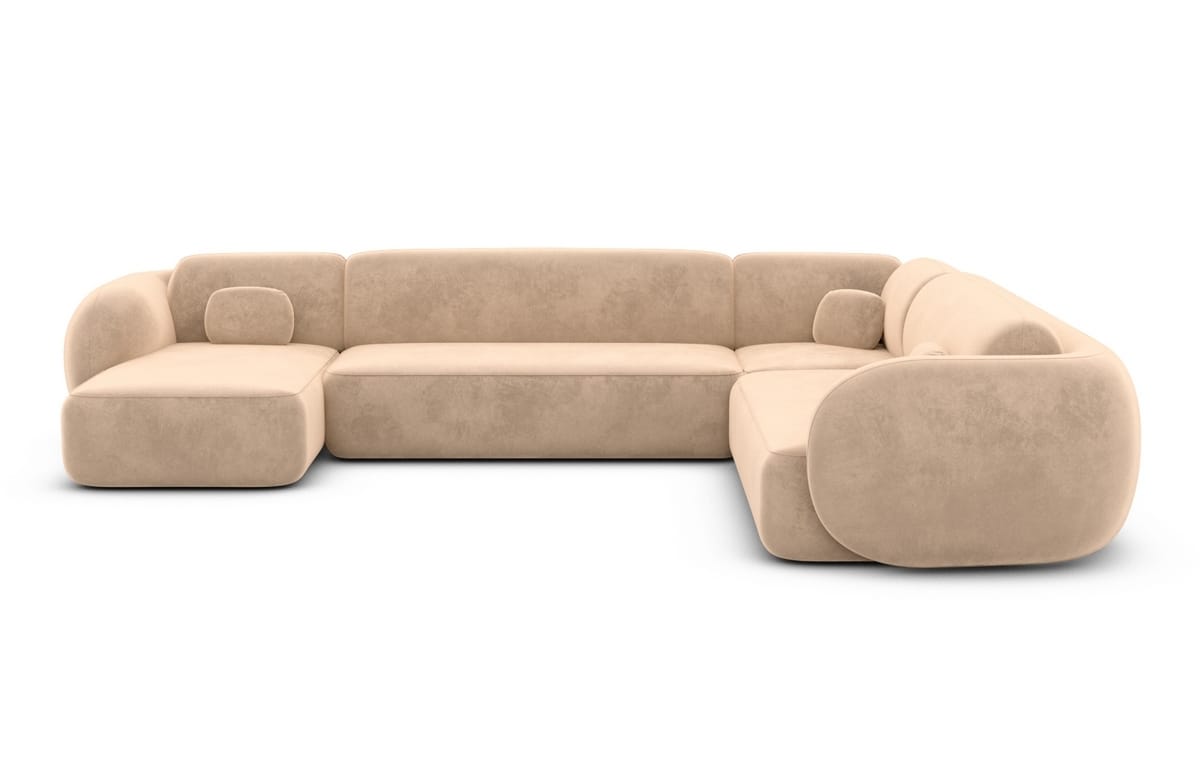 Wohnlandschaft Altea XXL U-Form in Stoff Beige