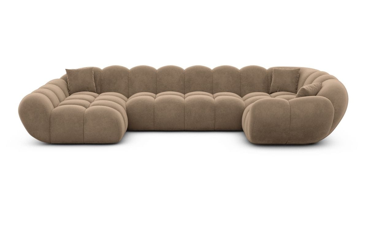 Wohnlandschaft Maleron U Form Braun