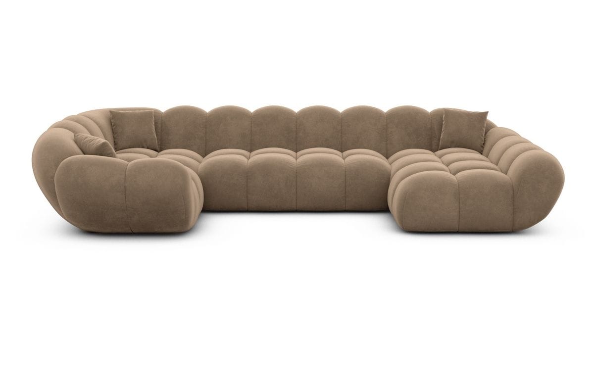 Wohnlandschaft Maleron U Form Braun
