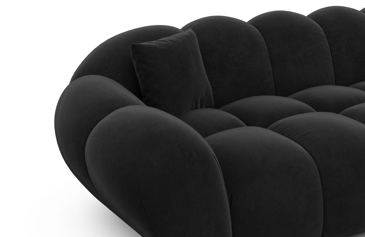 Wohnlandschaft Maleron U Form Schwarz