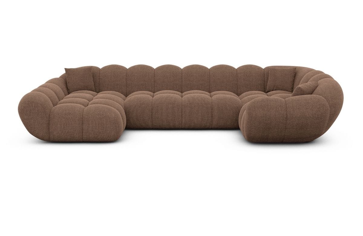 Wohnlandschaft Maleron U Form Braun