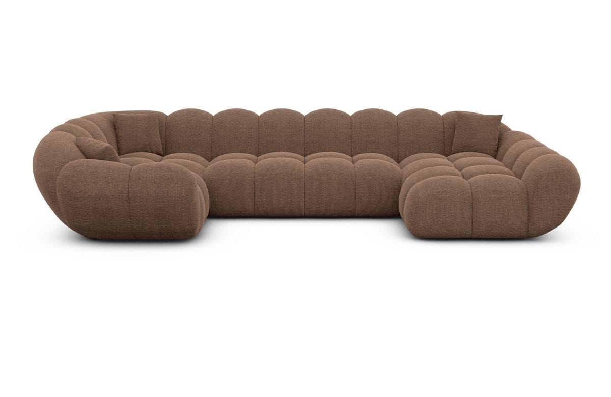 Wohnlandschaft Maleron U Form Braun