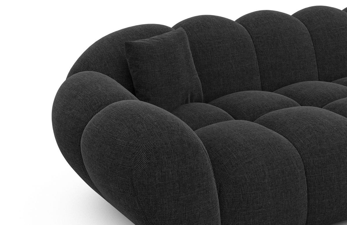 Wohnlandschaft Maleron U Form Schwarz