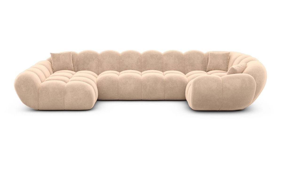 Wohnlandschaft Maleron U Form Beige