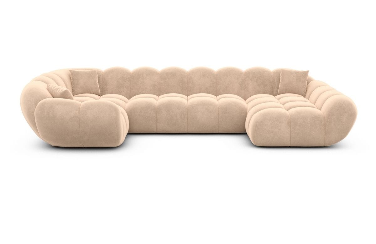 Wohnlandschaft Maleron U Form Beige