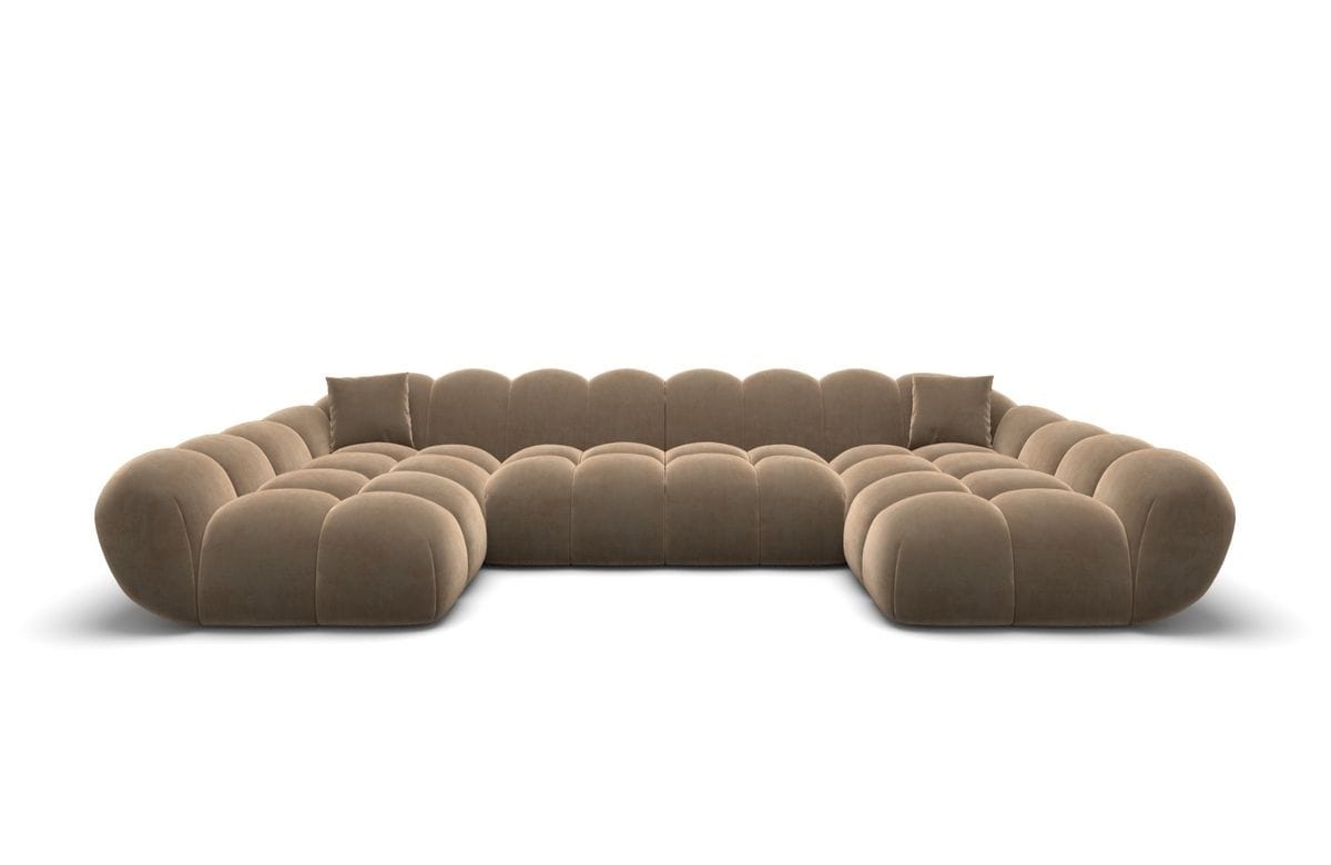 Wohnlandschaft Maleron U Form Studio Braun