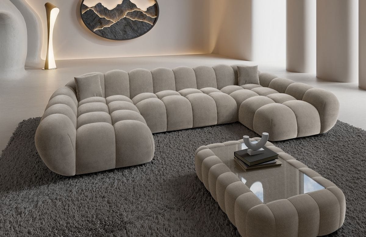 Wohnlandschaft Maleron U Form Studio Sand