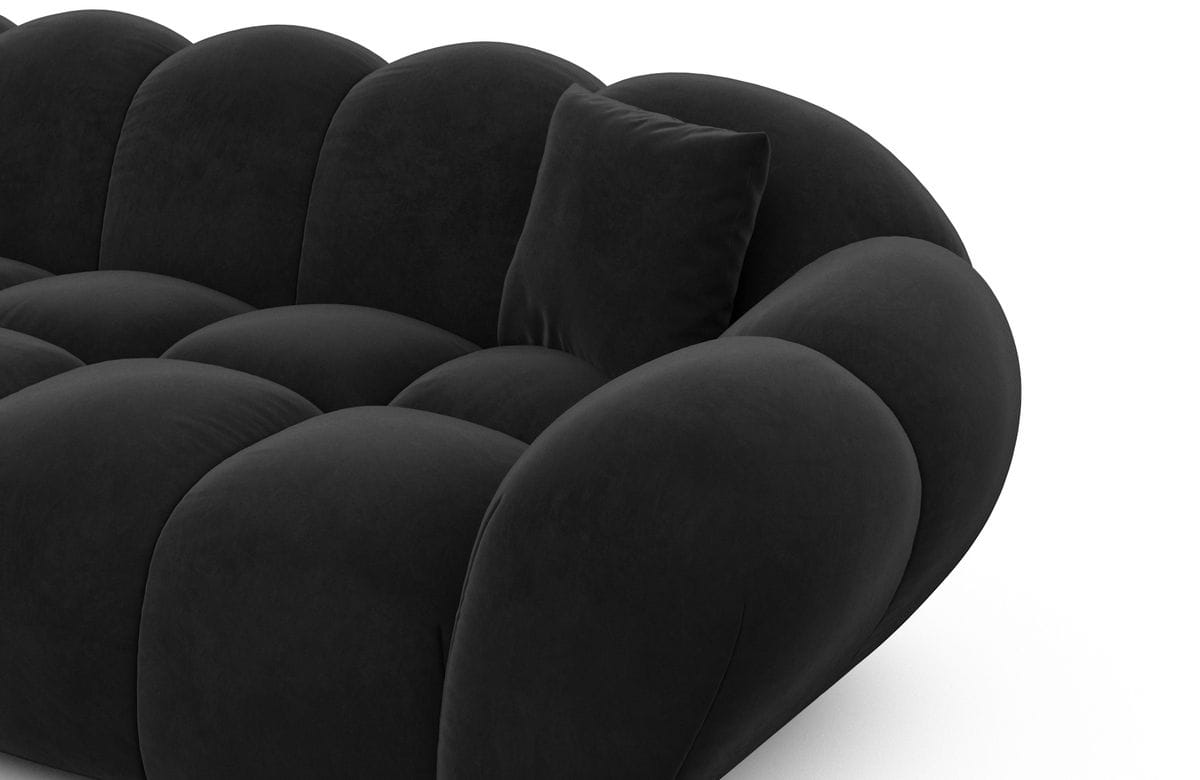 Wohnlandschaft Maleron U Form Studio Schwarz