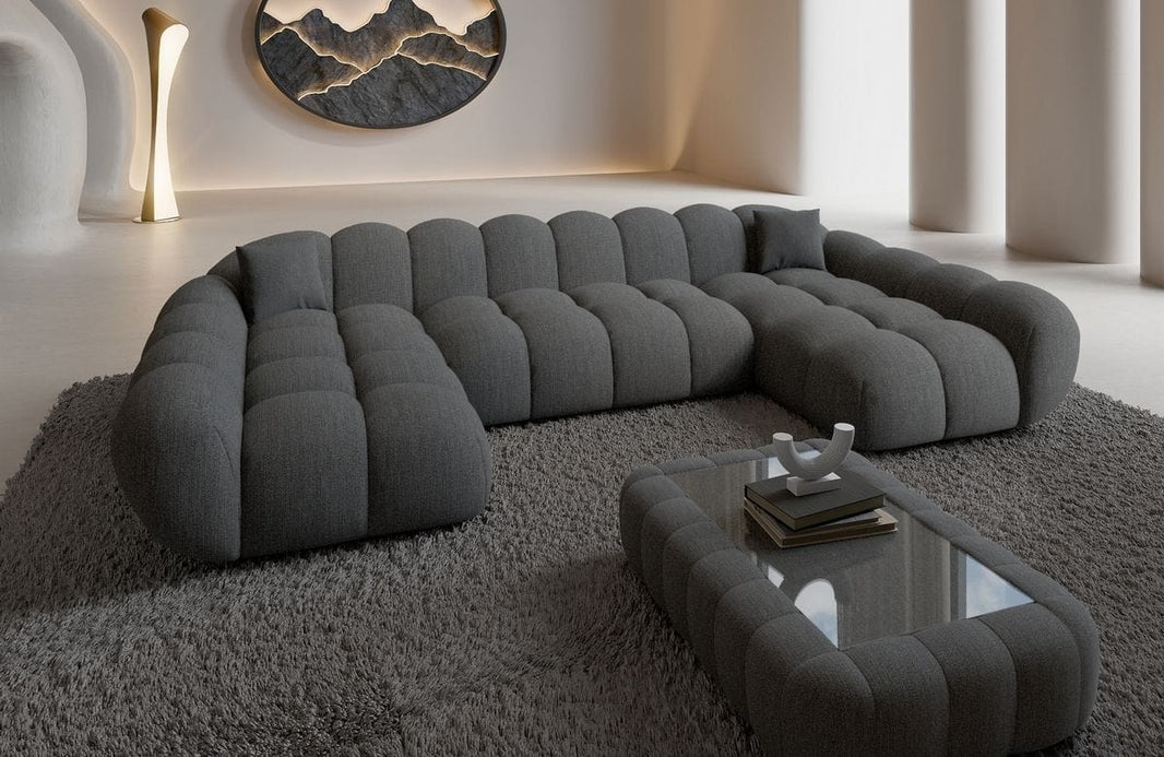 Couchlandschaft Maleron Studio U Form in Samtstoff