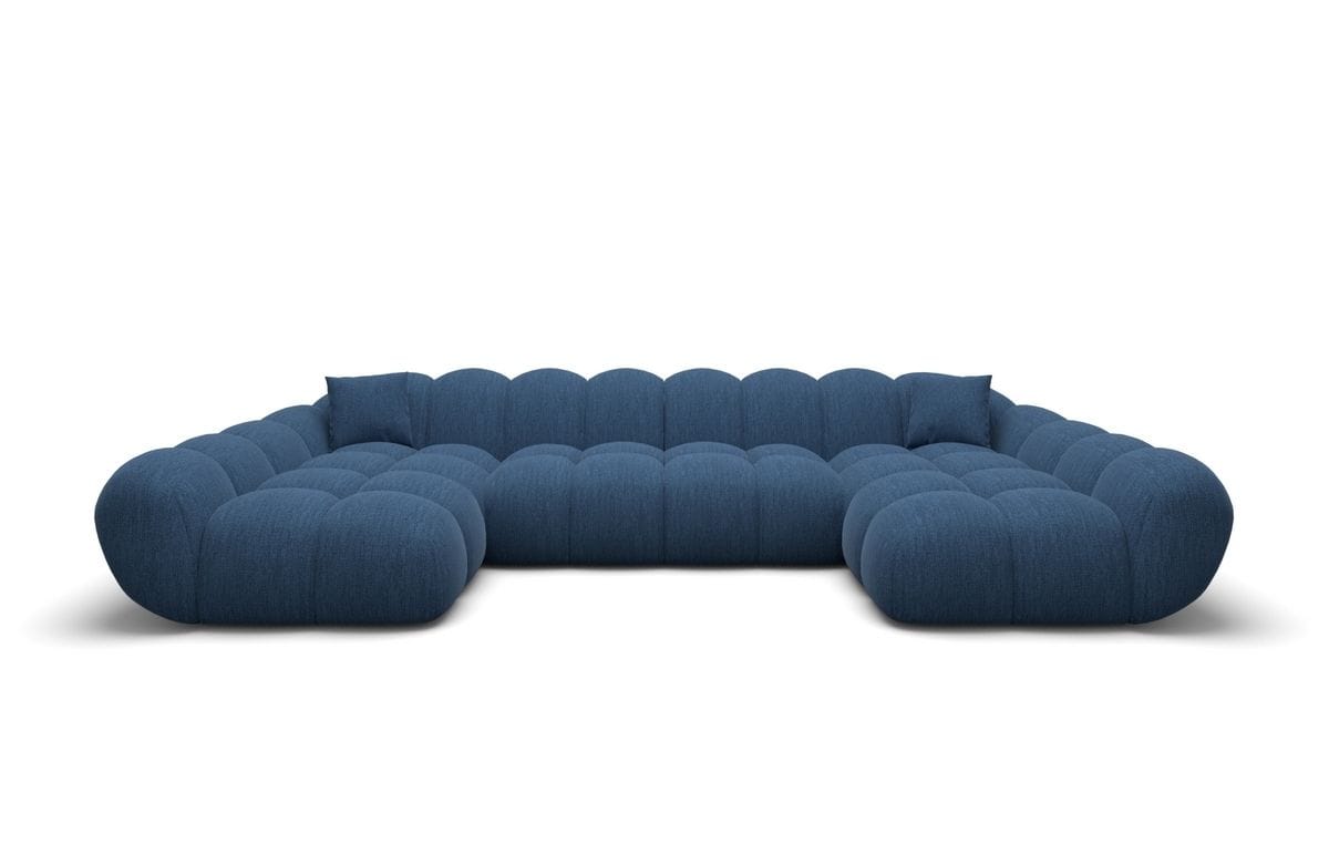 Wohnlandschaft Maleron U Form Studio Blau