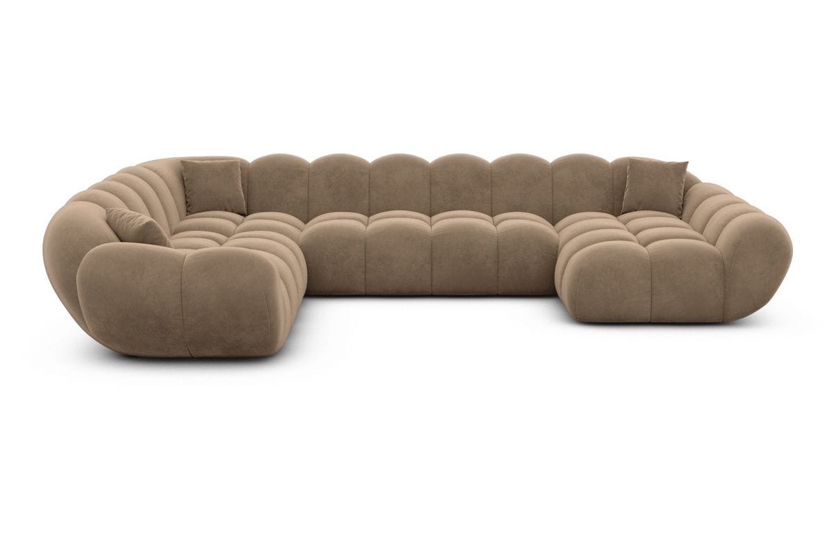 Wohnlandschaft Maleron XXL Braun