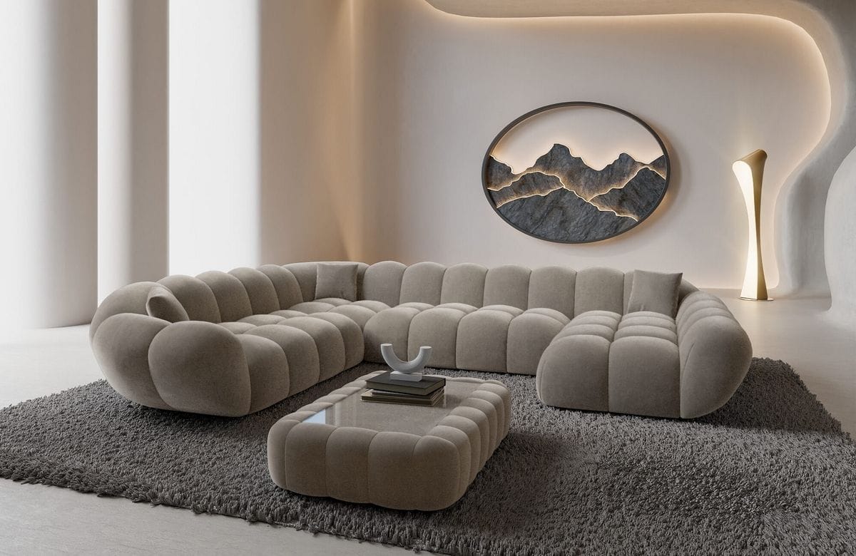 Wohnlandschaft Maleron XXL Sand