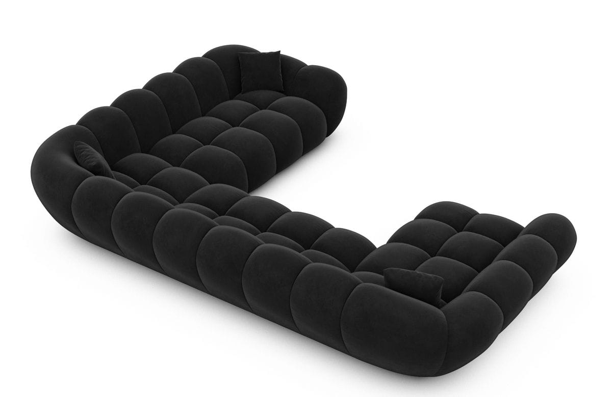 Wohnlandschaft Maleron XXL Schwarz