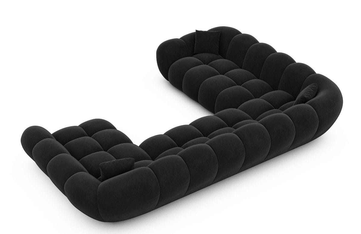 Wohnlandschaft Maleron XXL Schwarz
