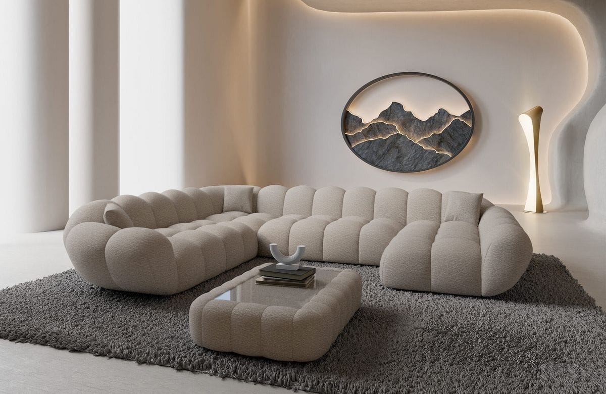 Wohnlandschaft Maleron XXL Pearl