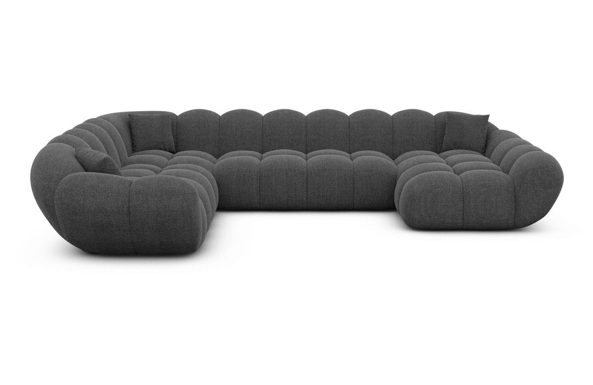 Wohnlandschaft Maleron XXL Anthrazit