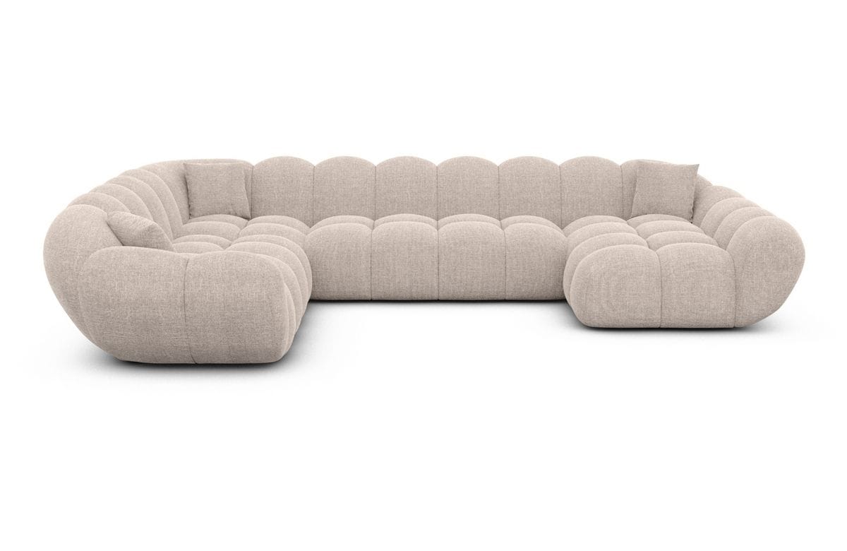 Wohnlandschaft Maleron XXL Beige