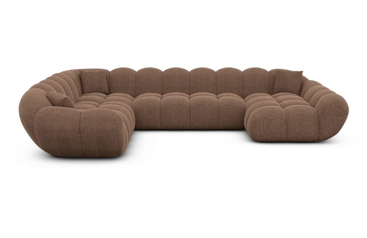 Wohnlandschaft Maleron XXL Braun