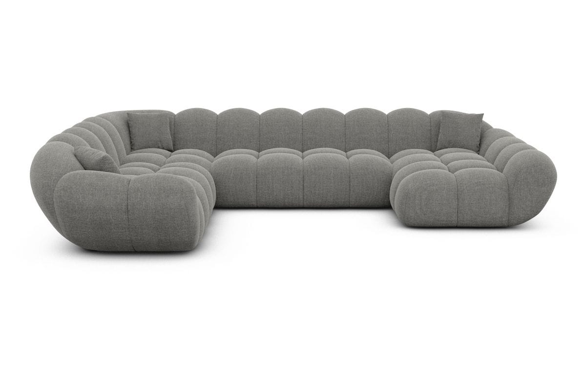 Wohnlandschaft Maleron XXL Dunkelgrau