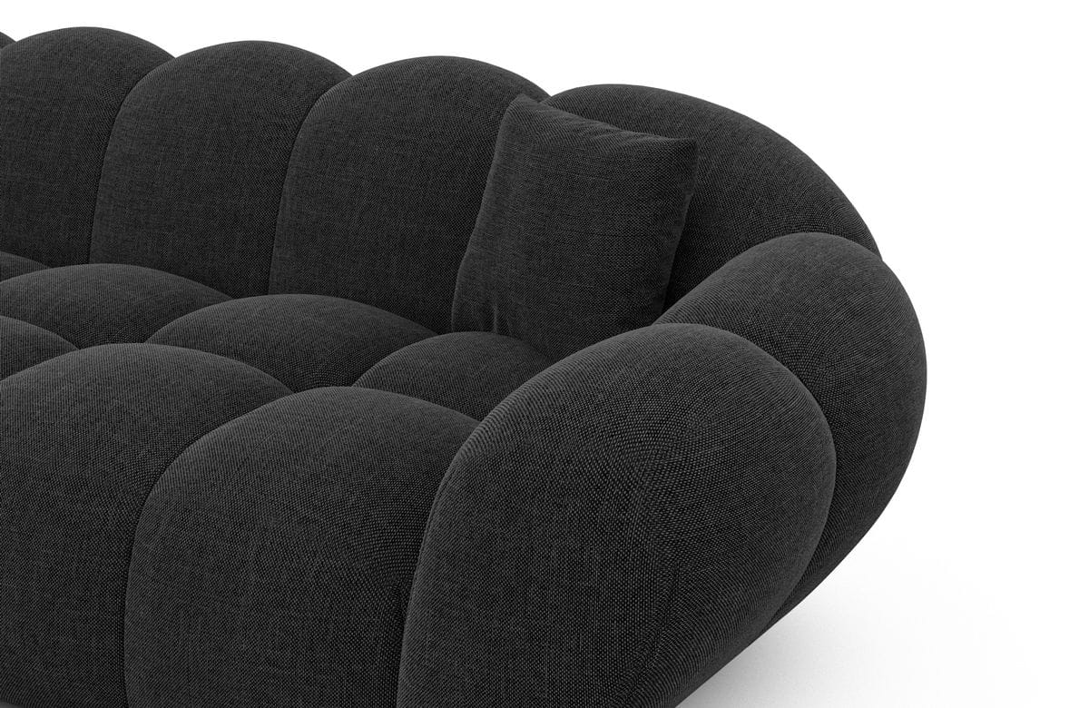Wohnlandschaft Maleron XXL Schwarz