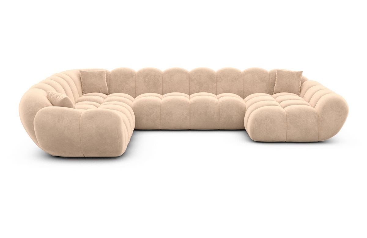 Wohnlandschaft Maleron XXL Beige