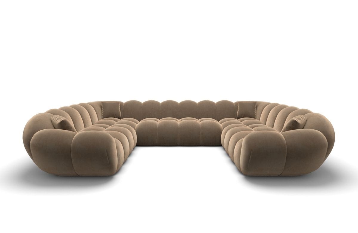 Wohnlandschaft Maleron XXL Panorama Braun