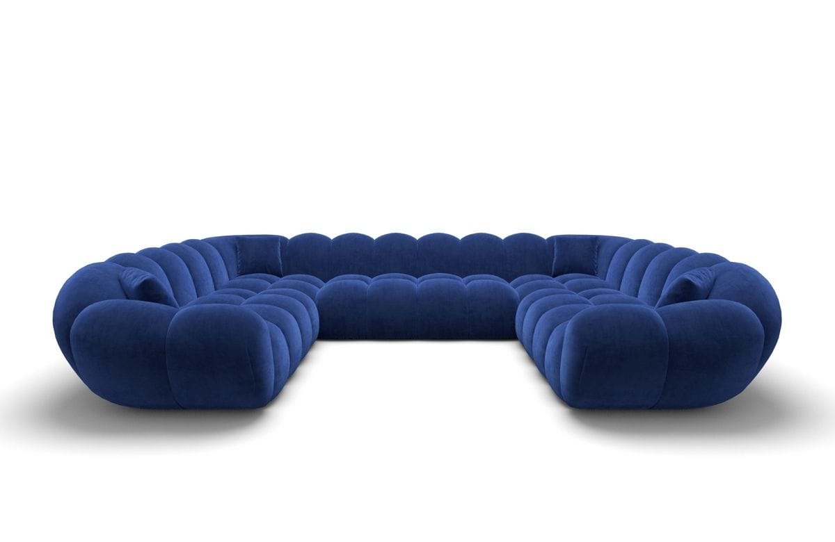 Wohnlandschaft Maleron XXL Panorama Dunkelblau