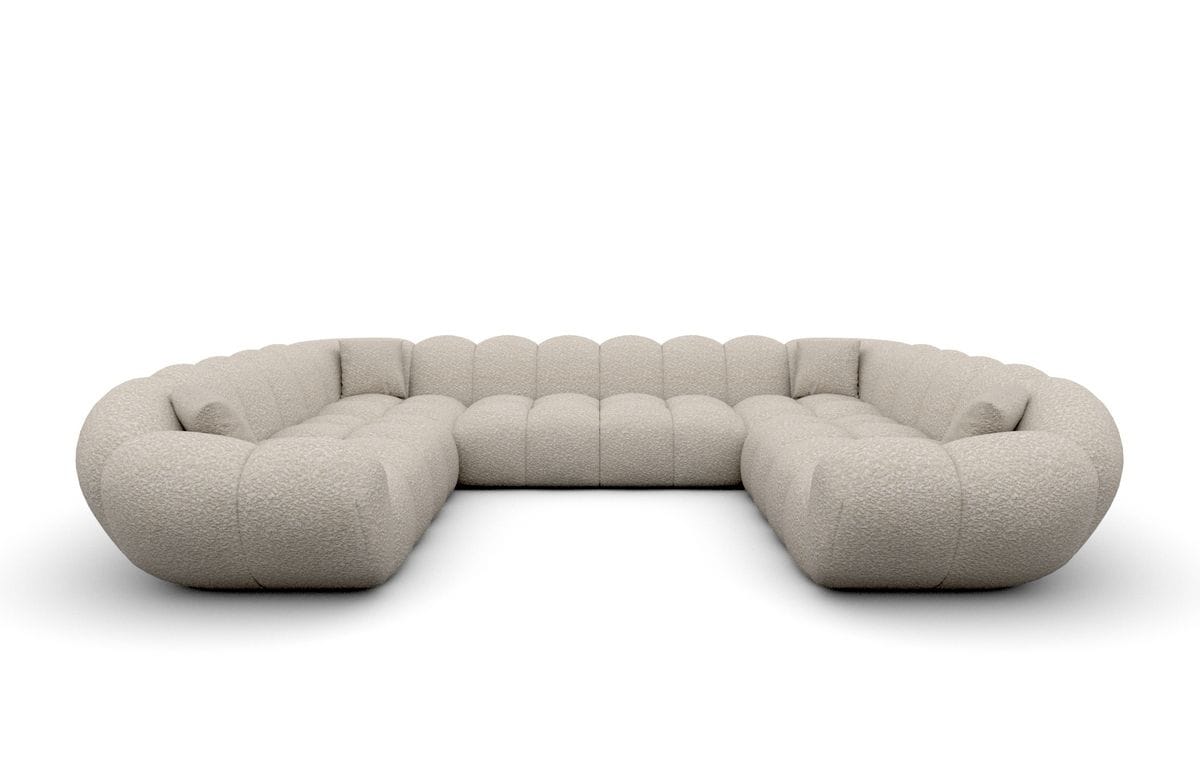 Wohnlandschaft Maleron XXL Panorama Pearl